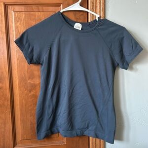 ATHLETA GIRL navy short sleeve